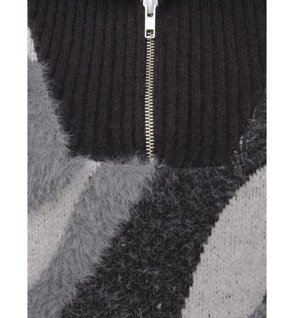 MURUA「ハーフジップフェザーニット」|ニット・セーター|