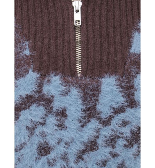 MURUA「ハーフジップフェザーニット」|ニット・セーター|