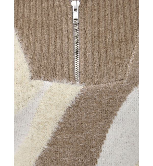 MURUA「ハーフジップフェザーニット」|ニット・セーター|