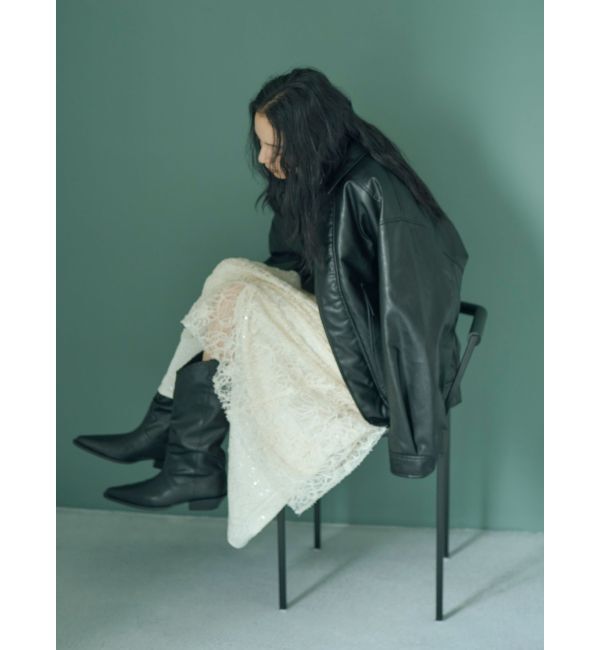 Ungrid「ポケットデザインフェイクレザーブルゾン」|ブルゾン・スタジャン|