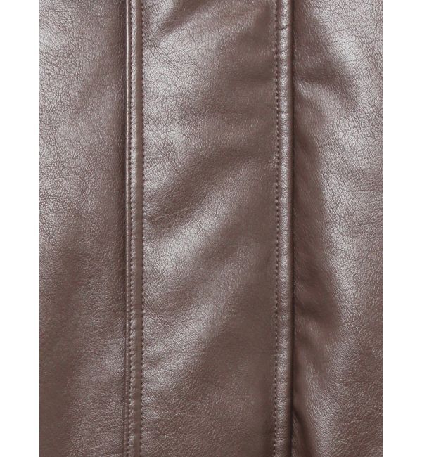 Ungrid「ポケットデザインフェイクレザーブルゾン」|ブルゾン・スタジャン|