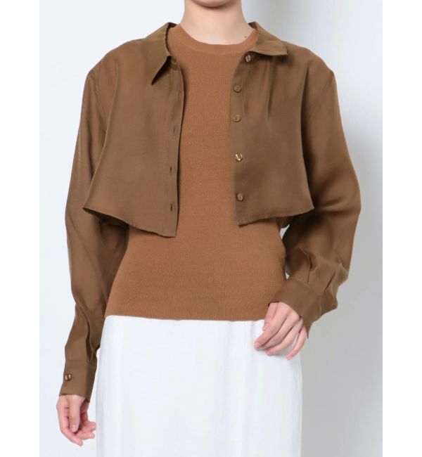 LAGUNAMOON「シャツドッキングニットプルオーバー」|ニット・セーター|