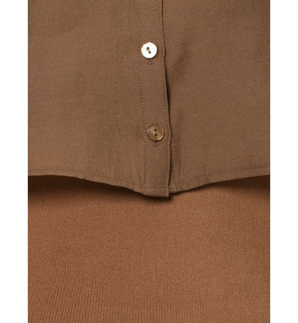 LAGUNAMOON「シャツドッキングニットプルオーバー」|ニット・セーター|