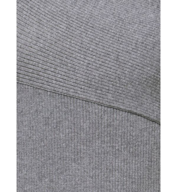 LAGUNAMOON「アシンメトリーラメブレンドニットワンピース」|ワンピース|