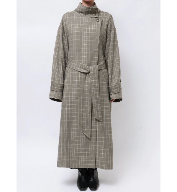 LAGUNAMOON「チェックオーバーコート」|チェスターコート|