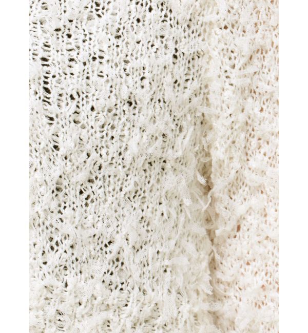 EVRIS「チュールミックスショートニットカーディガン」|ニット・セーター|