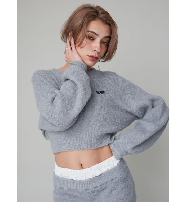 EVRIS「ダブルウエストファンシーヤーンミニスカート【セットアップ着用可能】」|スカート|