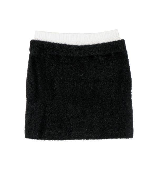 EVRIS「ダブルウエストファンシーヤーンミニスカート【セットアップ着用可能】」|スカート|