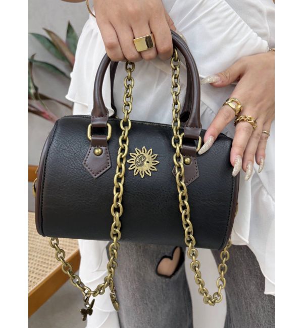 EVRIS「アンティークモチーフミニショルダーBAG」|ショルダー・メッセンジャー|ブラック