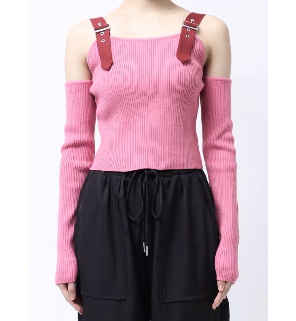 jouetie「ショルダーベルトカットアウトニット」|ニット・セーター|
