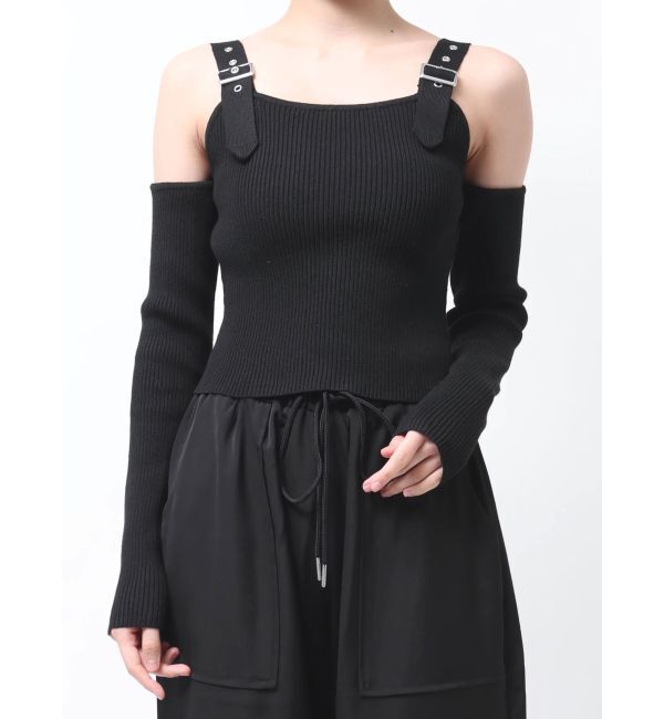 jouetie「ショルダーベルトカットアウトニット」|ニット・セーター|