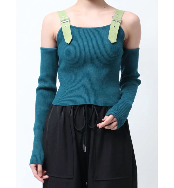 jouetie「ショルダーベルトカットアウトニット」|ニット・セーター|