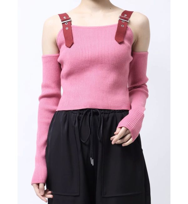 jouetie「ショルダーベルトカットアウトニット」|ニット・セーター|