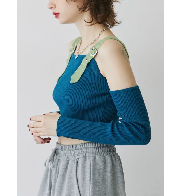 jouetie「ショルダーベルトカットアウトニット」|ニット・セーター|