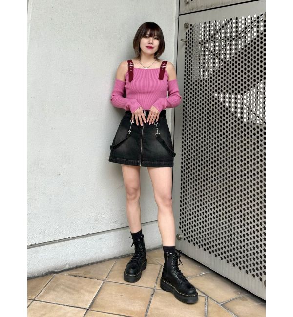 jouetie「ショルダーベルトカットアウトニット」|ニット・セーター|