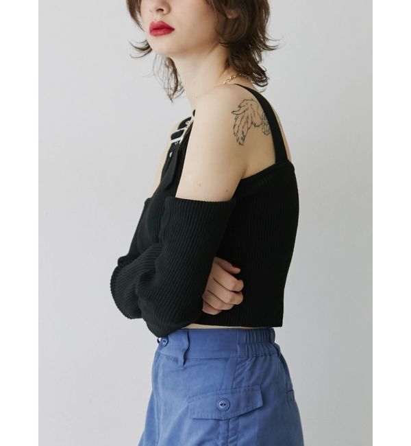 jouetie「ショルダーベルトカットアウトニット」|ニット・セーター|