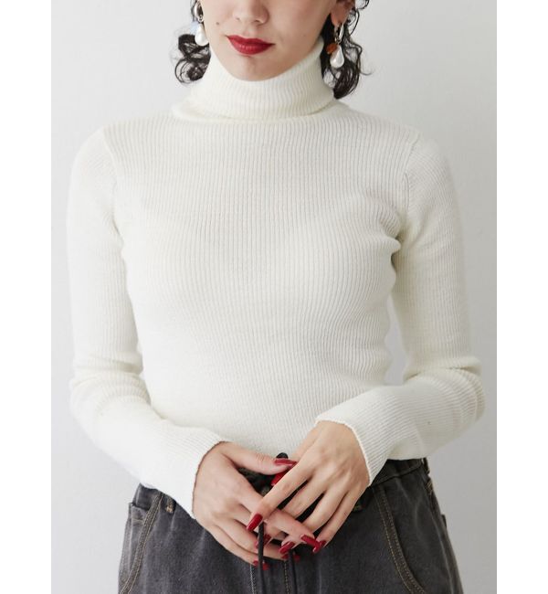 jouetie「ベーシックカラータートルニット」|ニット・セーター|