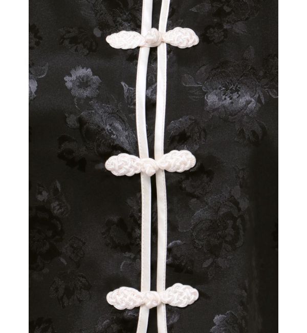 jouetie「ハーフスリーブショルダーフリルショートチャイナシャツ」|シャツ・ブラウス|