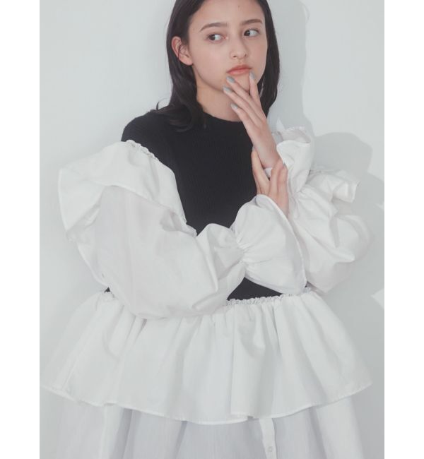 merry jenny「ニットベストドッキングミニワンピース」|ワンピース|