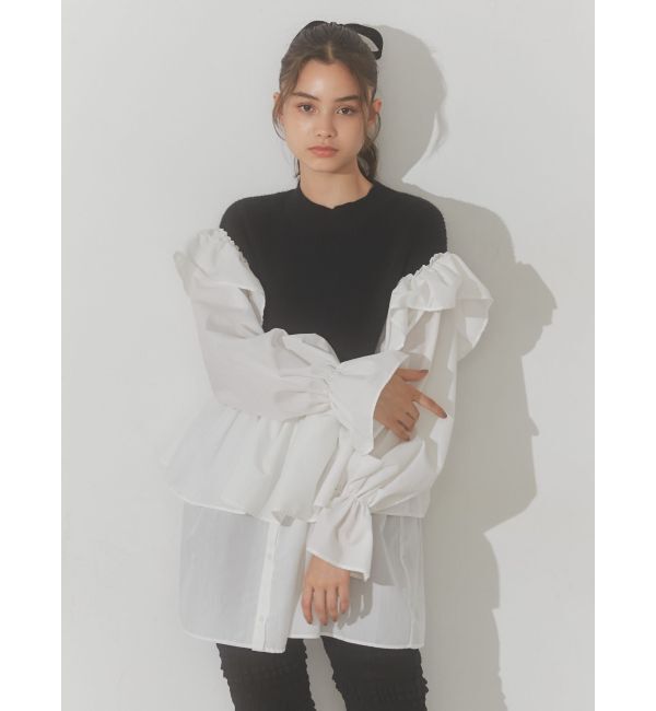 merry jenny「ニットベストドッキングミニワンピース」|ワンピース|