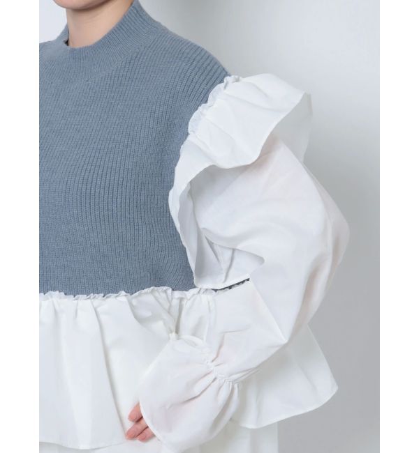 merry jenny「ニットベストドッキングミニワンピース」|ワンピース|