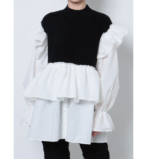 merry jenny「ニットベストドッキングミニワンピース」|ワンピース|