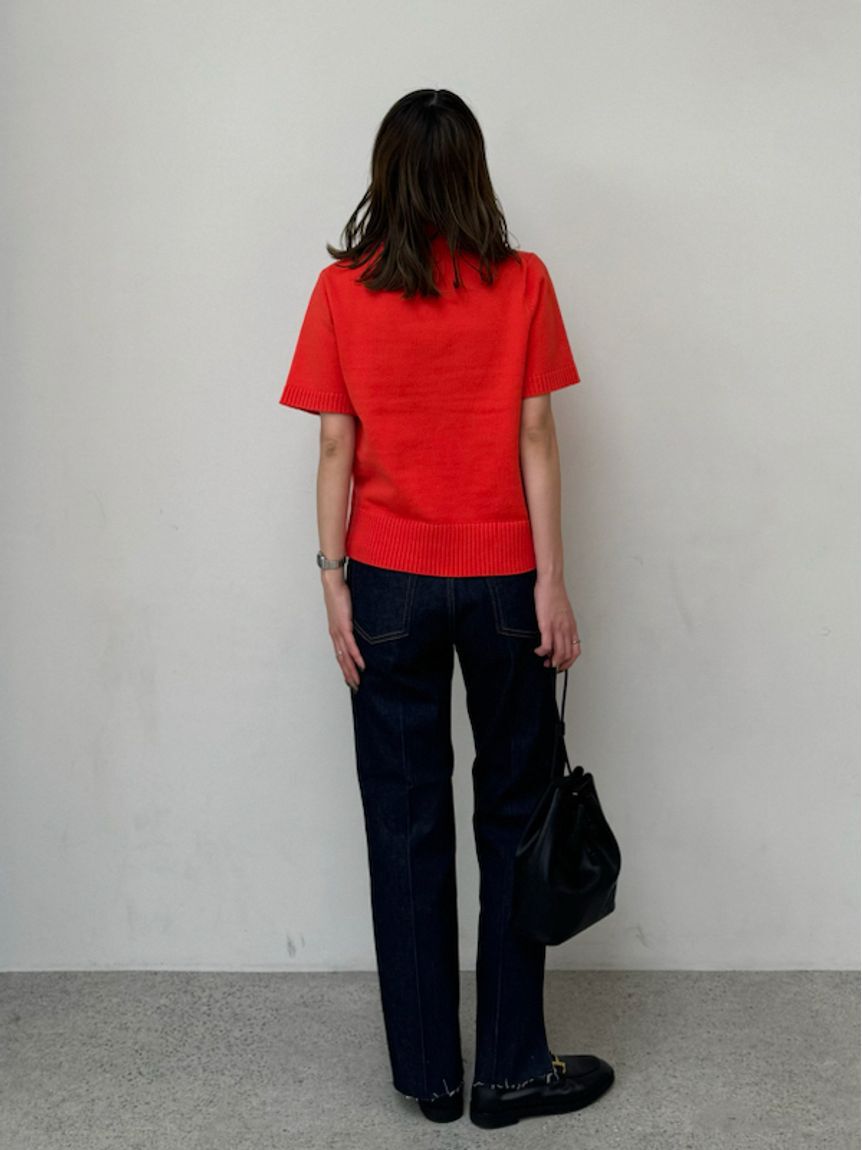 Mila Owen「裾段差テーパードデニムパンツ」|デニム|