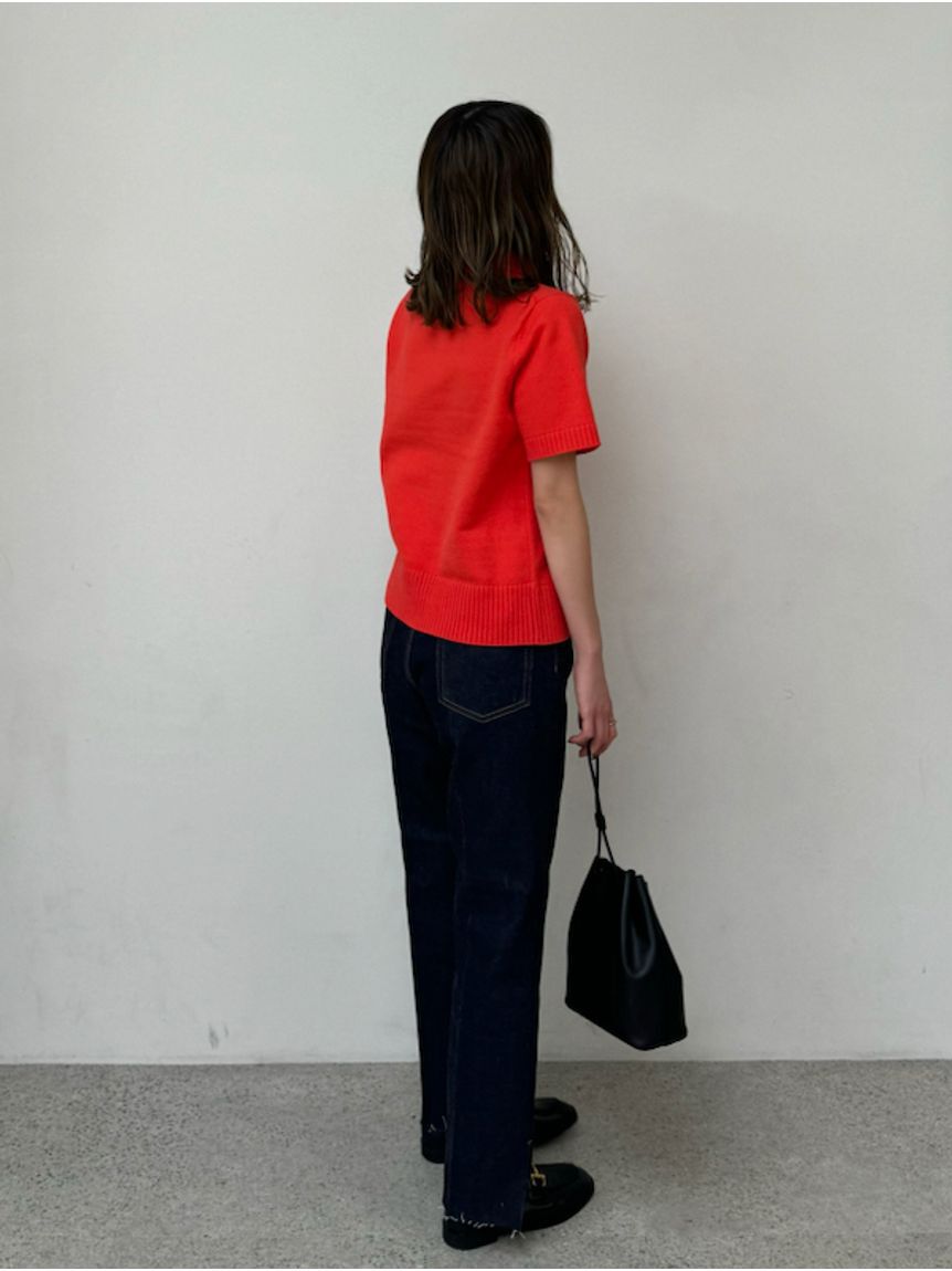 Mila Owen「裾段差テーパードデニムパンツ」|デニム|