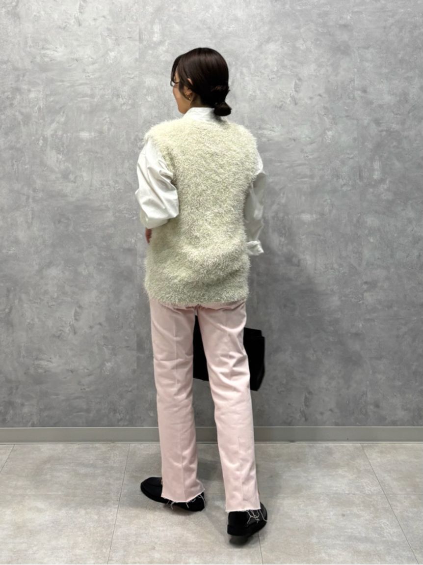 Mila Owen「裾段差テーパードデニムパンツ」|デニム|