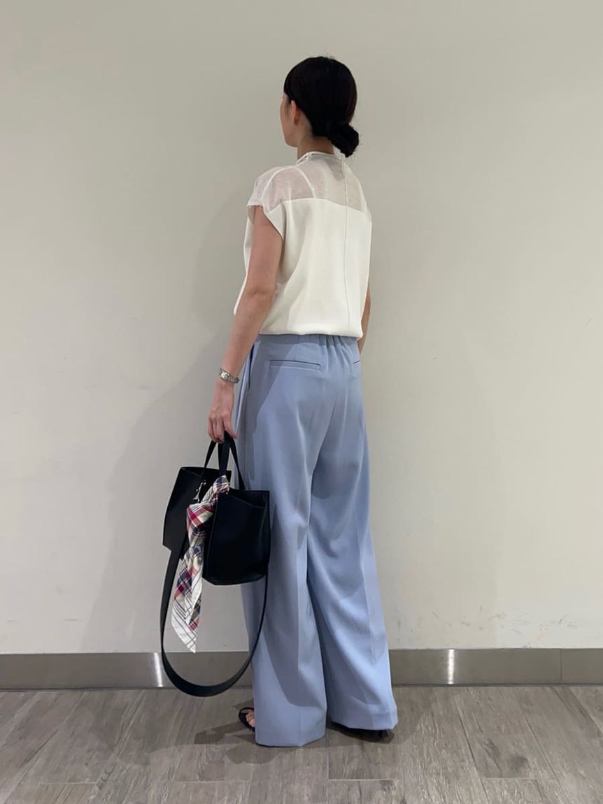 Mila Owen「【UV加工】ドライタッチペーパーバッグパンツ」|チノ|