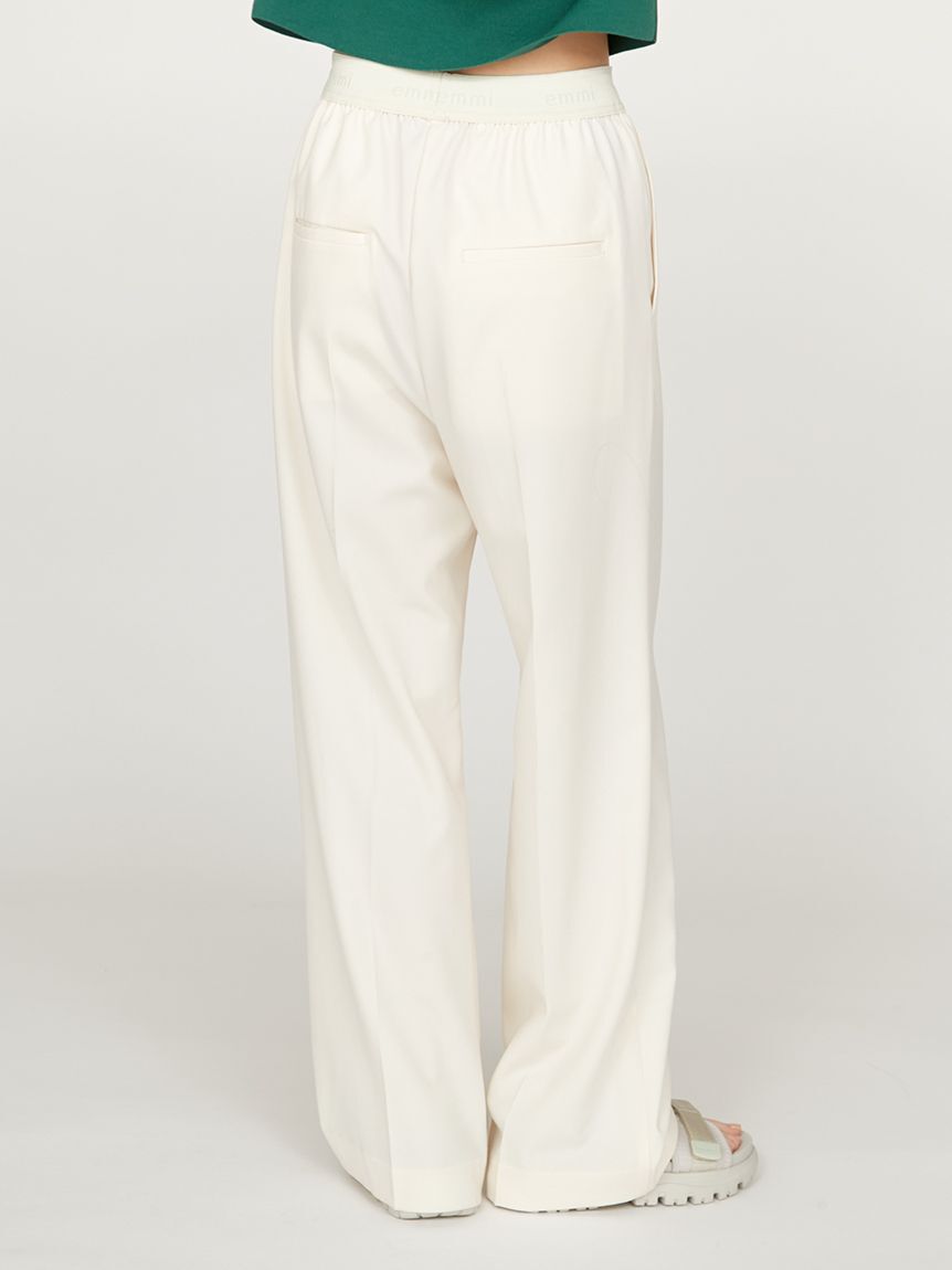 emmi atelier「【10th】emmiロゴジャガードゴムタックパンツ」|チノ|