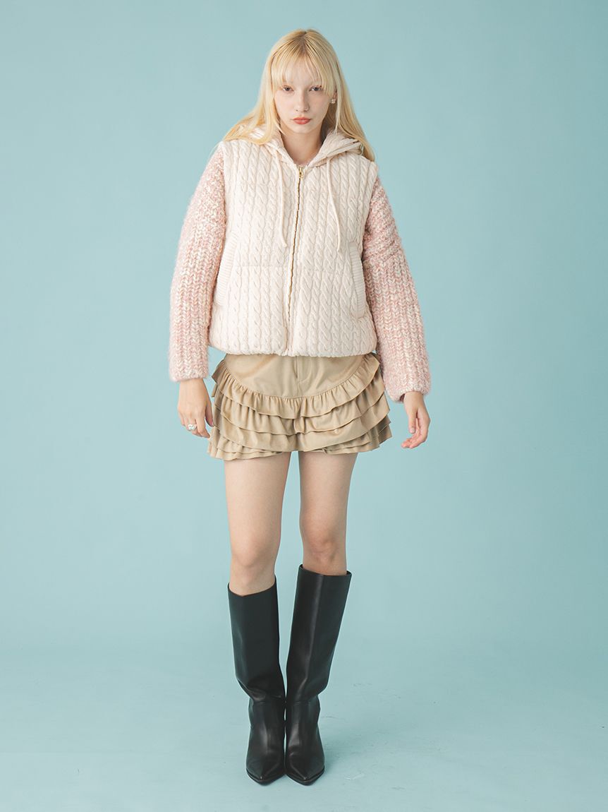 FURFUR「フリルレイヤースウェードショートパンツ」|その他|