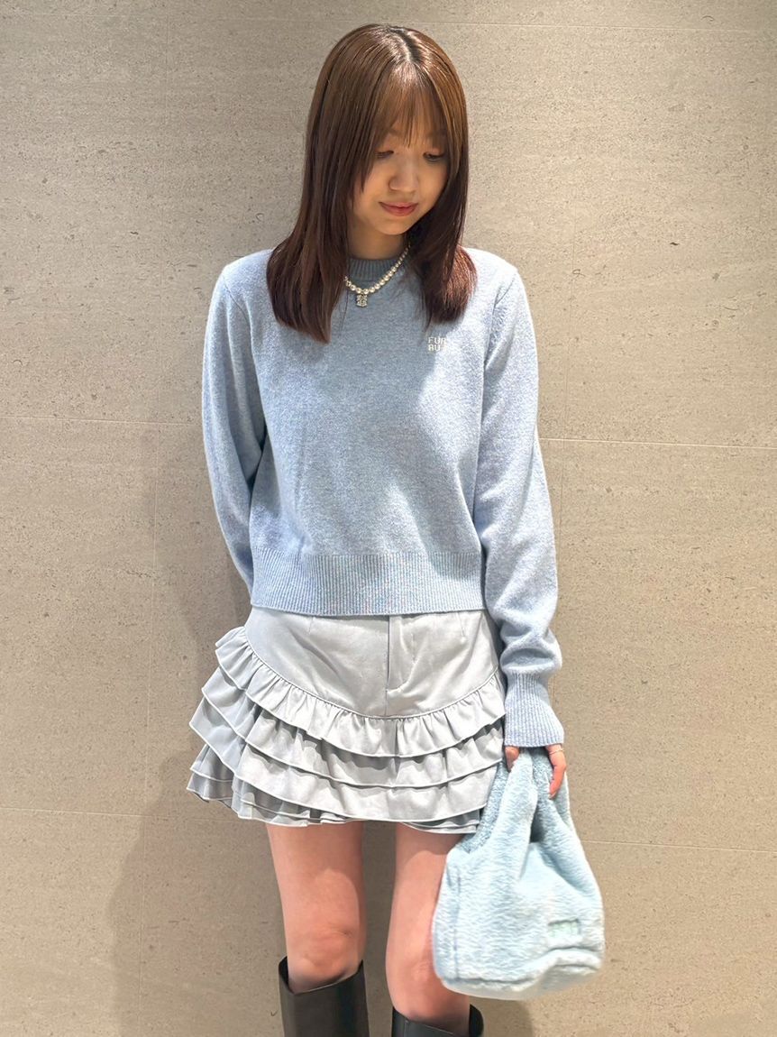 FURFUR「フリルレイヤースウェードショートパンツ」|その他|