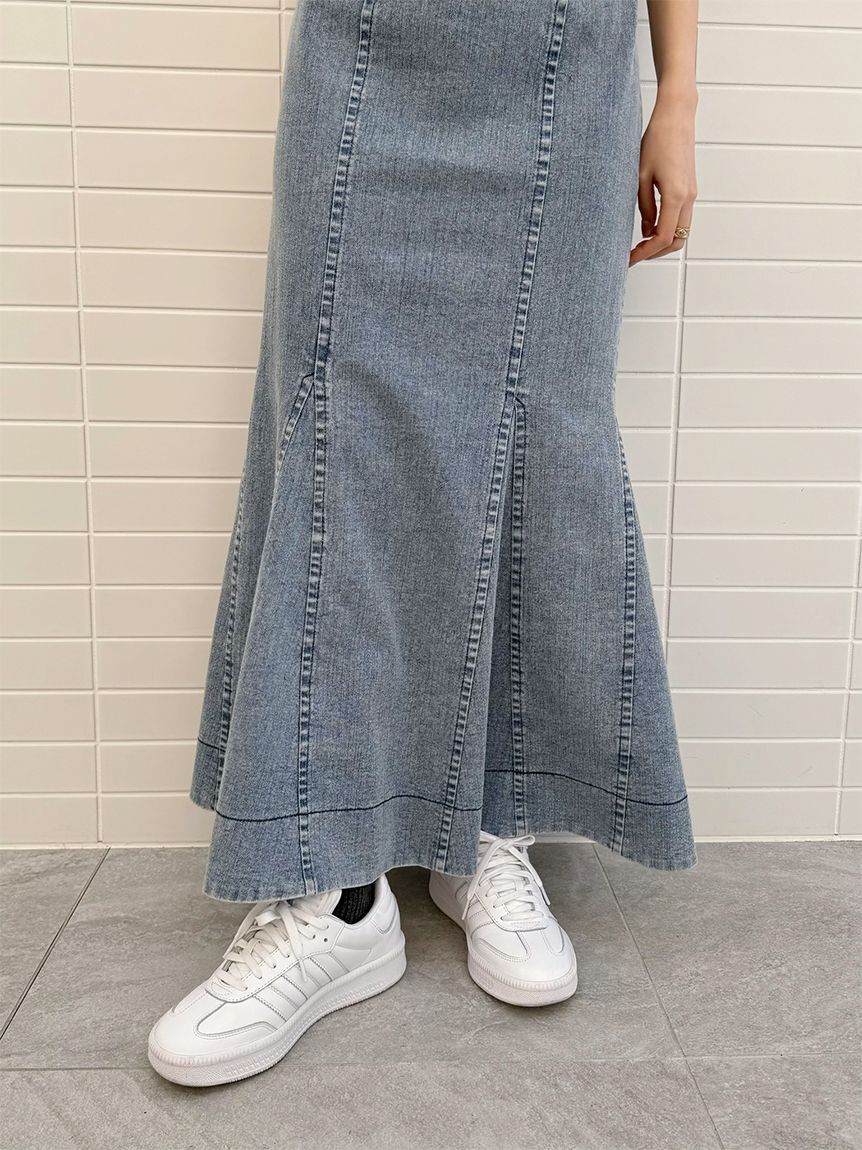 SNIDEL「デニムマーメイドワンピース」|ワンピース|