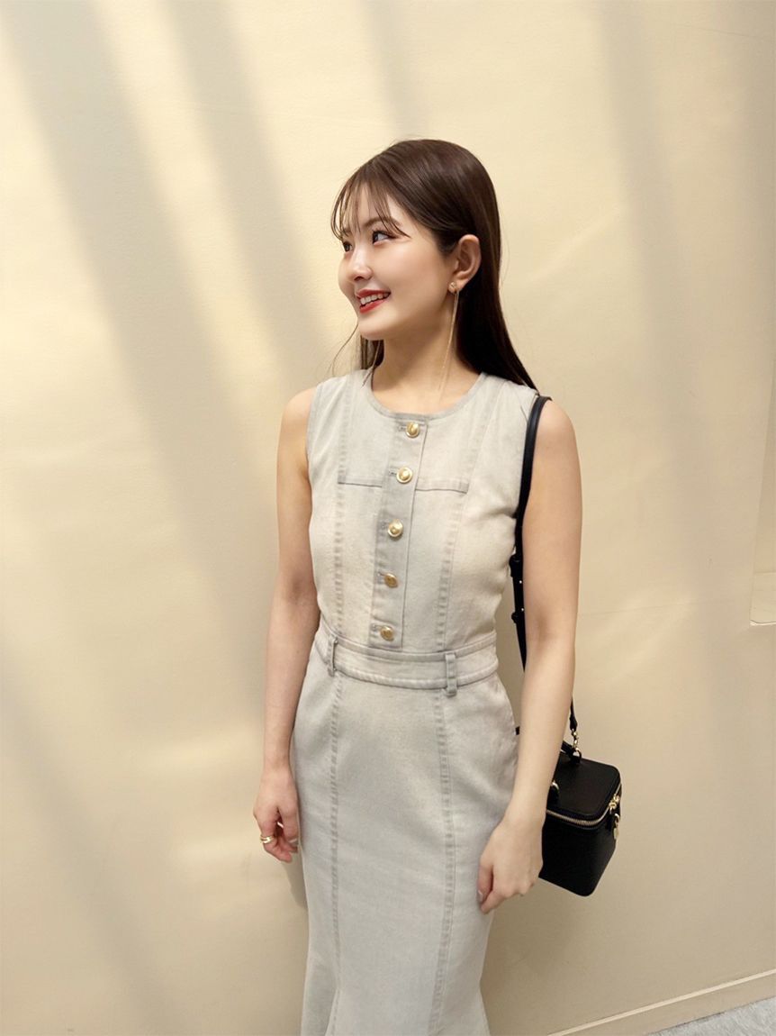 SNIDEL「デニムマーメイドワンピース」|ワンピース|