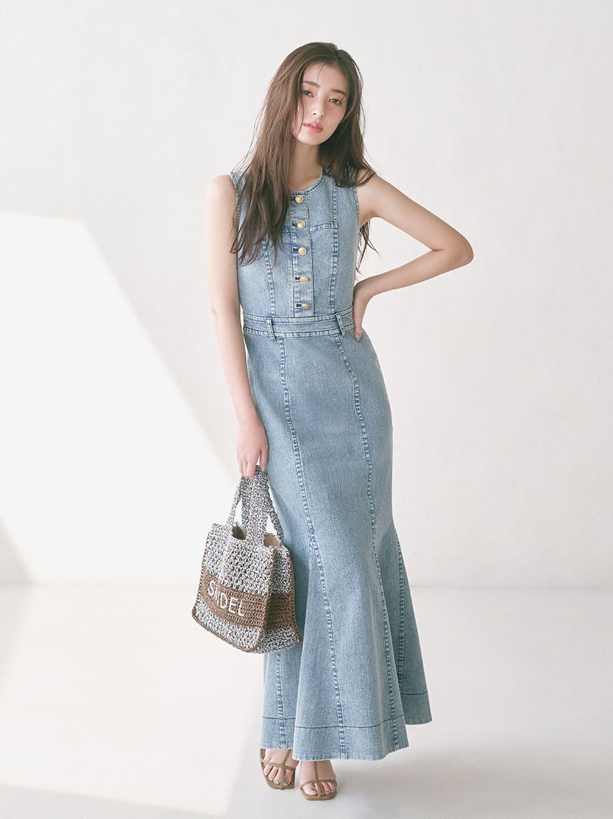 SNIDEL「デニムマーメイドワンピース」|ワンピース|