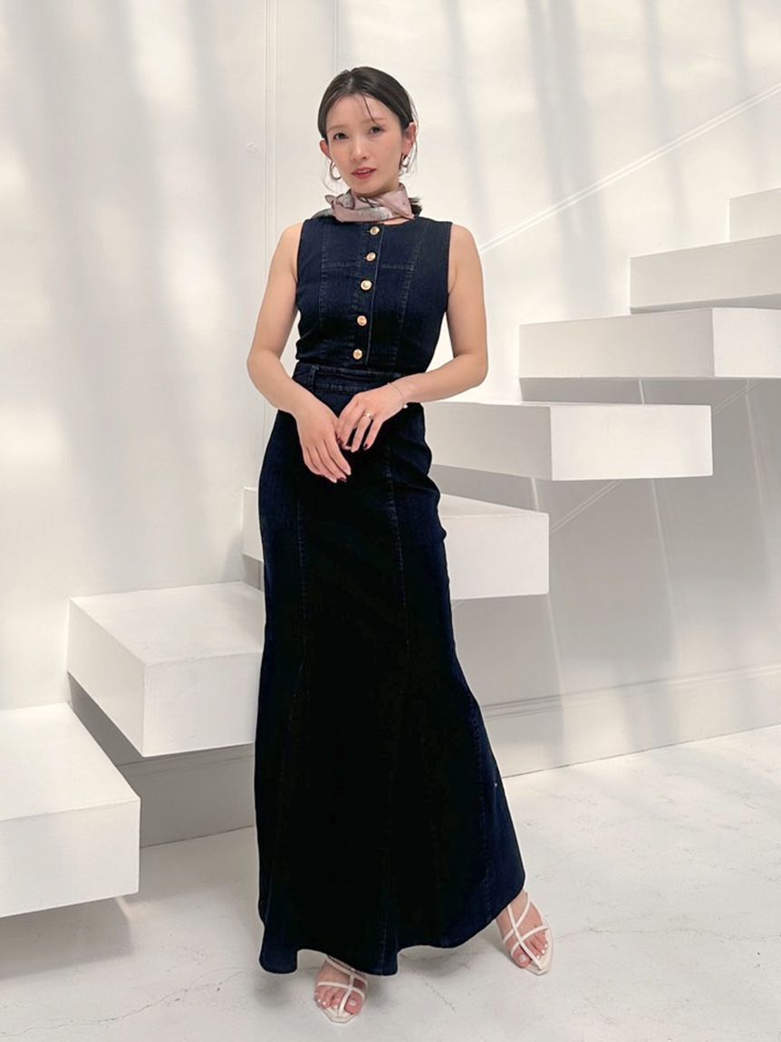 SNIDEL「デニムマーメイドワンピース」|ワンピース|