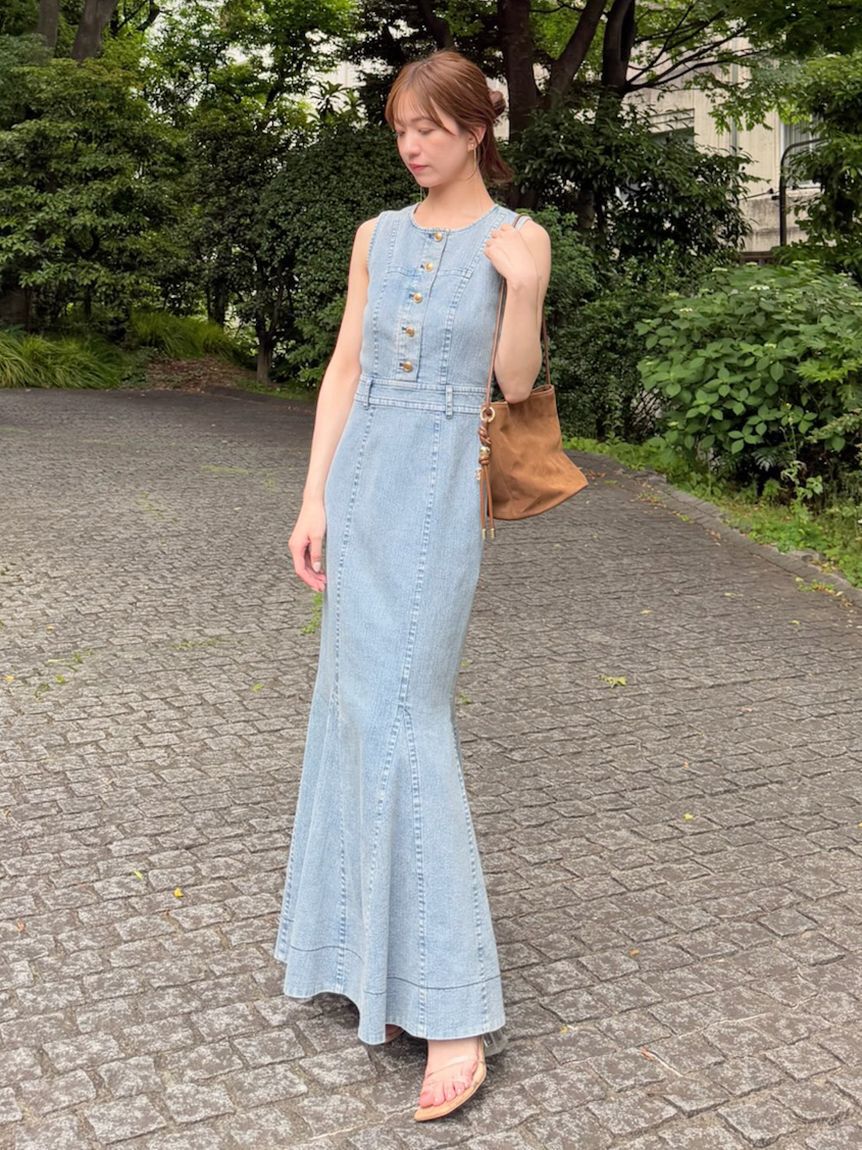 SNIDEL「デニムマーメイドワンピース」|ワンピース|