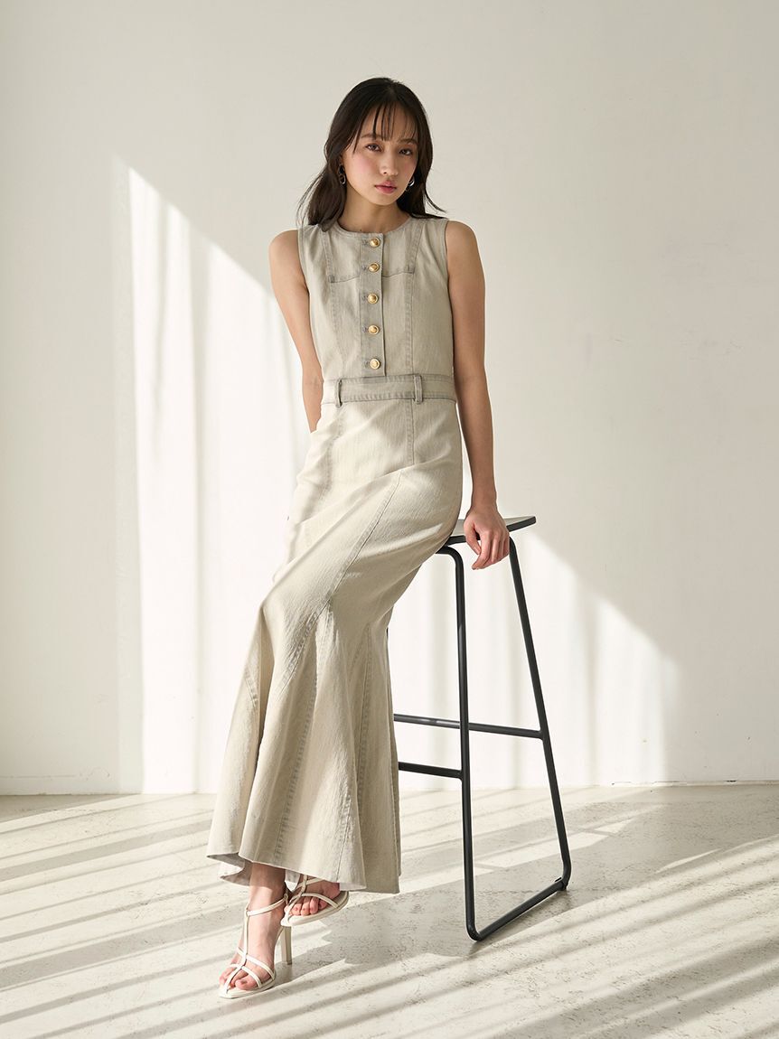 SNIDEL「デニムマーメイドワンピース」|ワンピース|