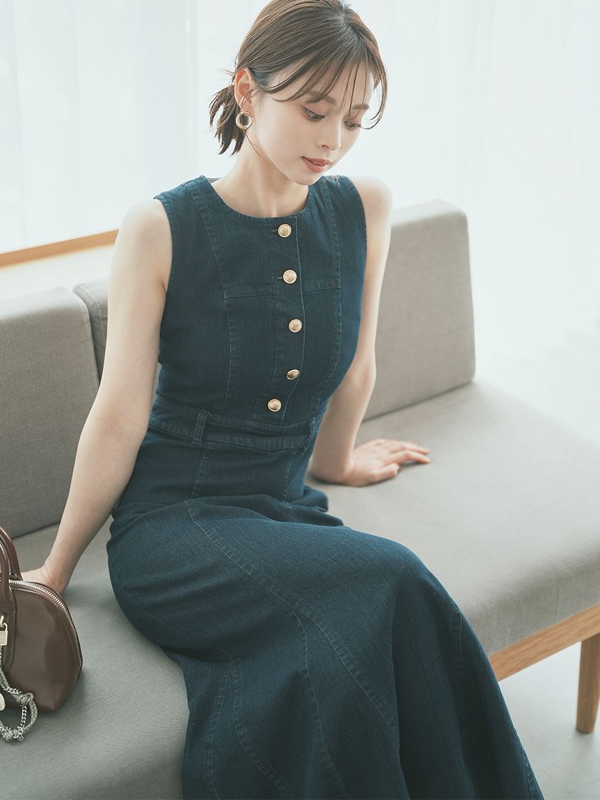 SNIDEL「デニムマーメイドワンピース」|ワンピース|