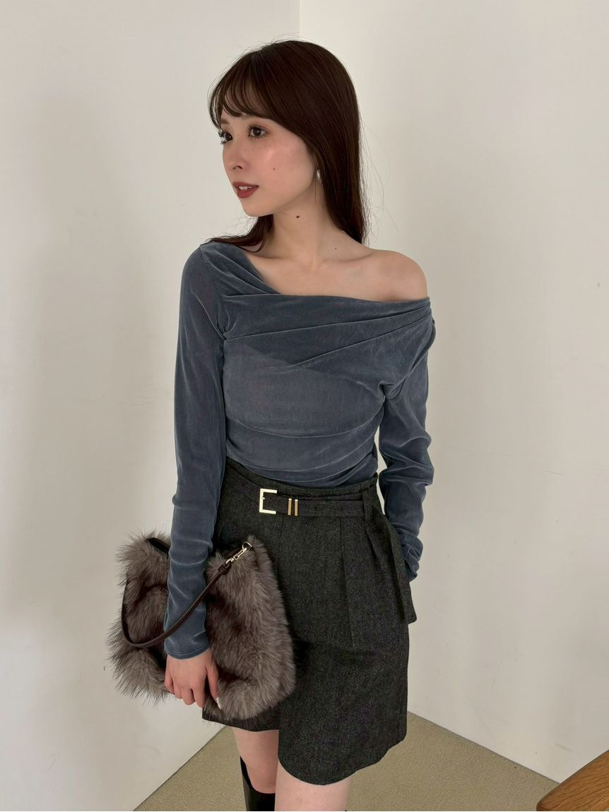 デコルテタックフロッキーチュールトップス（FRAY I.D）｜ルミネの