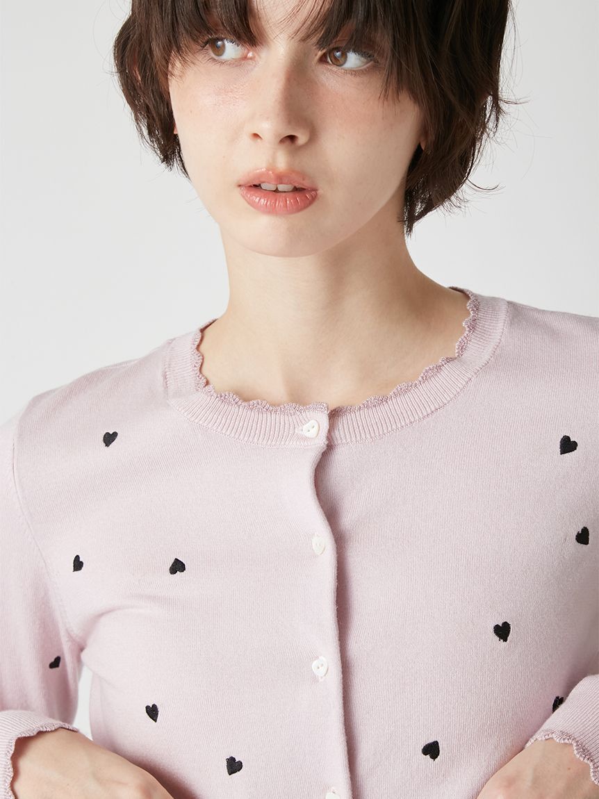 LILY BROWN「love letterコンパクトニットカーデ」|カーディガン|