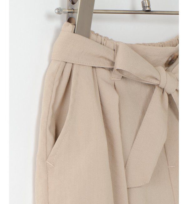 ikka kids「リボンベルトスラブワイドパンツ」|その他|
