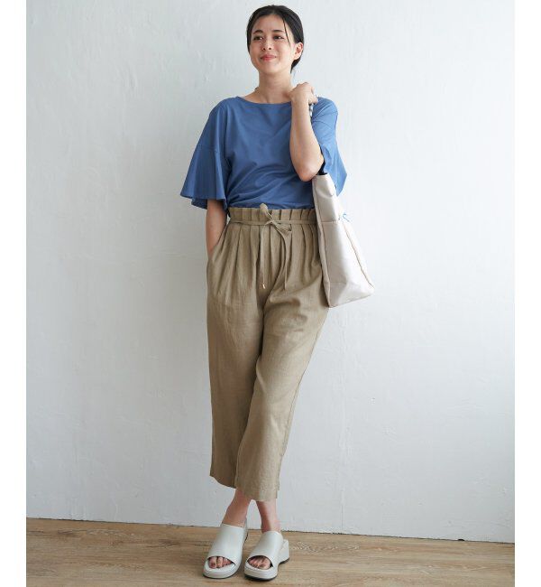 ikka「【接触冷感】さらひやフレア袖カットソー」|その他|