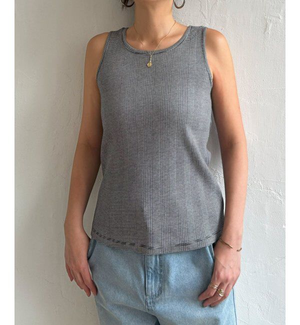 Lbc with Life「コットンUSAランダムテレコタンクトップ」|キャミソール|ソノタD