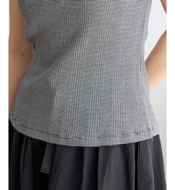 Lbc with Life「コットンUSAランダムテレコタンクトップ」|キャミソール|