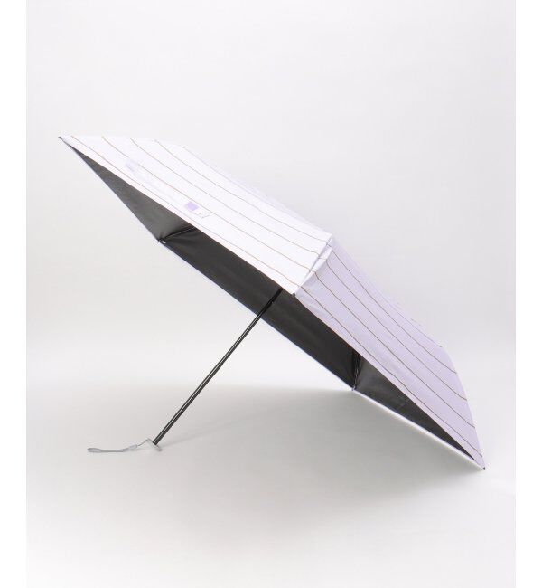 Lbc with Life「ラメボーダー遮光折りたたみ傘」|傘|ラベンダー