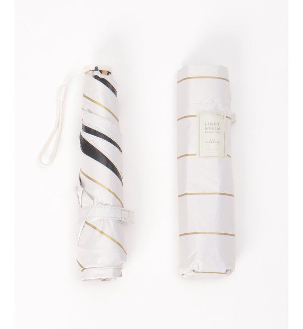 Lbc with Life「ラメボーダー遮光折りたたみ傘」|傘|