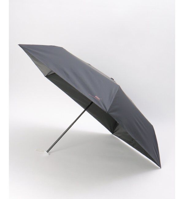 Lbc with Life「Wpc. 遮光軽量 ソリッド ミニ 日傘 折りたたみ傘 晴雨兼用」|傘|ブラック