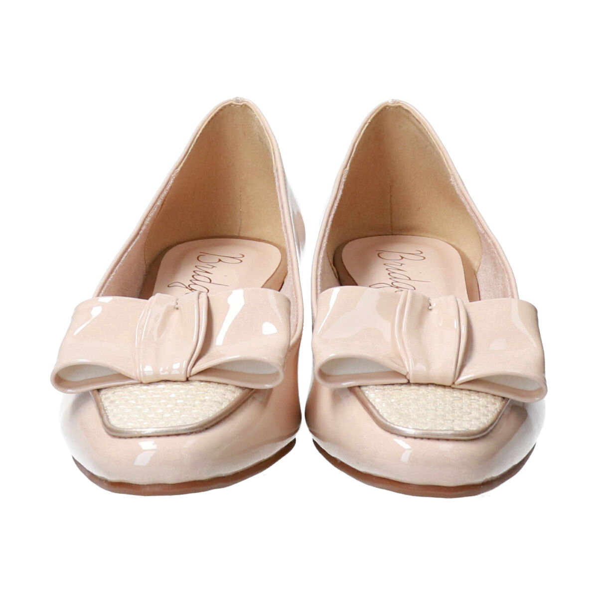 Bridget Birkin「【Bridget Birkin】ラフィアコンビエナメルリボンパンプス」|パンプス|